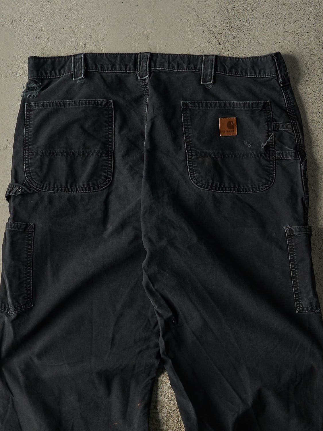 Vintage Y2K Faded Black Carhartt Carpenter Pants (38x32.5)