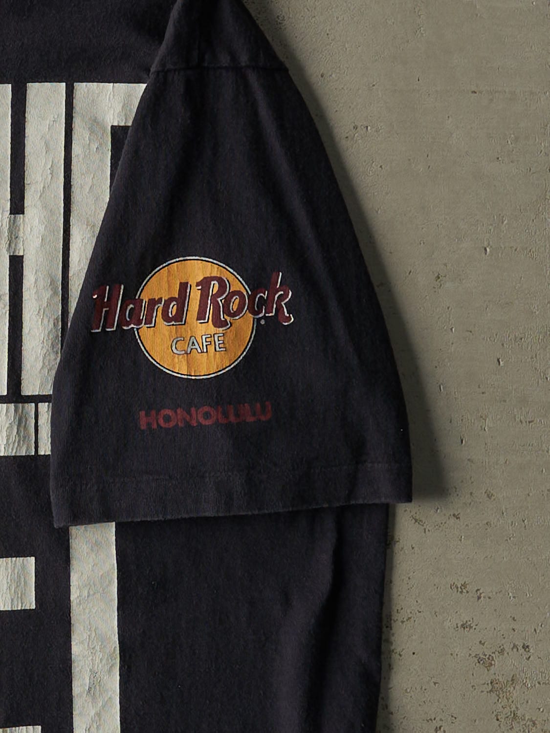 Vintage 90s Faded Black Hard Rock Cafe Save The Planet Tee (L/XL)