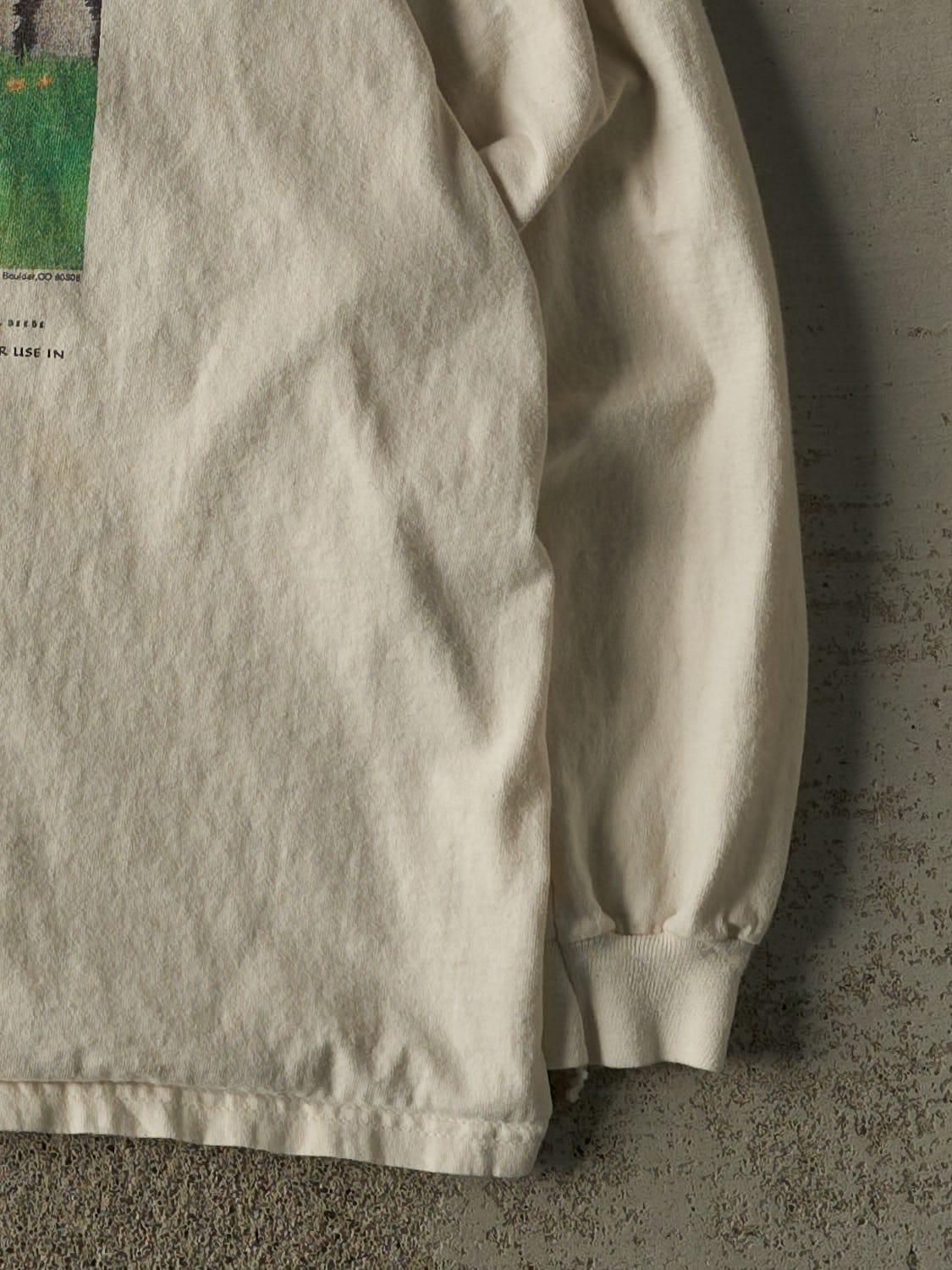 Vintage 90s Beige Save The Tigers Long Sleeve (L/XL)