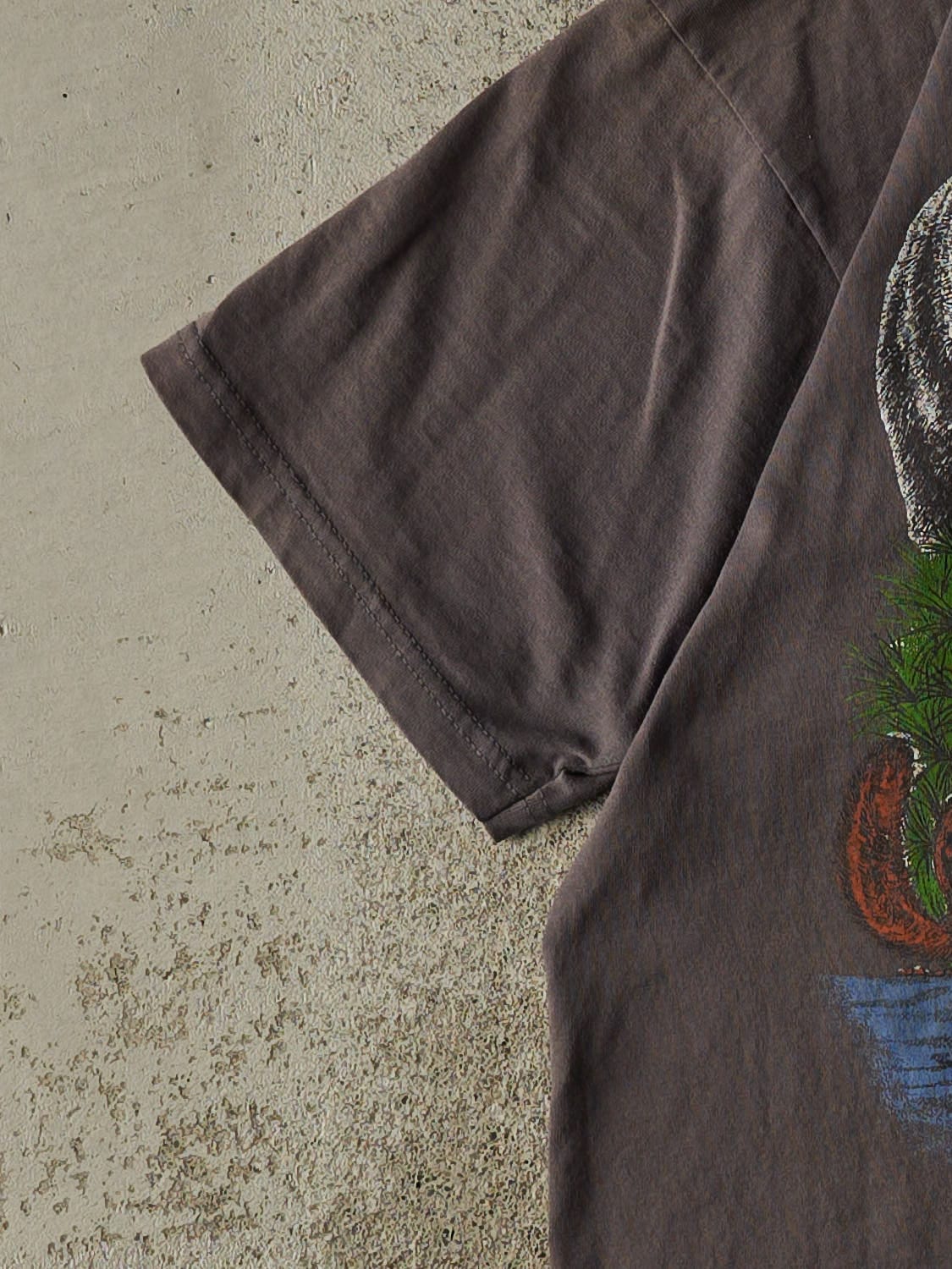 Vintage 90s Charcoal Grey Nature Tee (M/L)