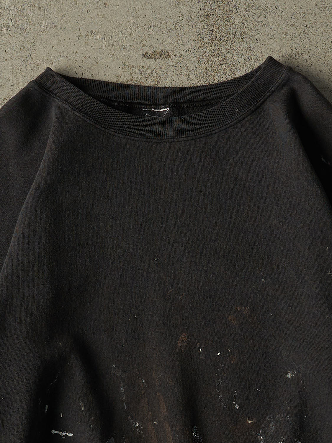 Vintage 90s Sun Faded Black Blank Crewneck (M/L)