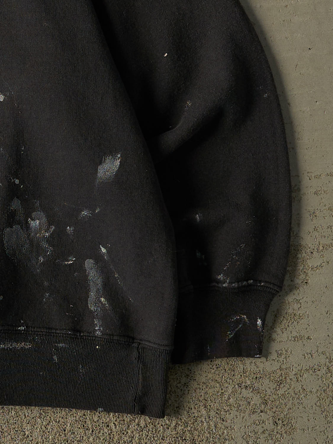 Vintage 90s Sun Faded Black Blank Crewneck (M/L)