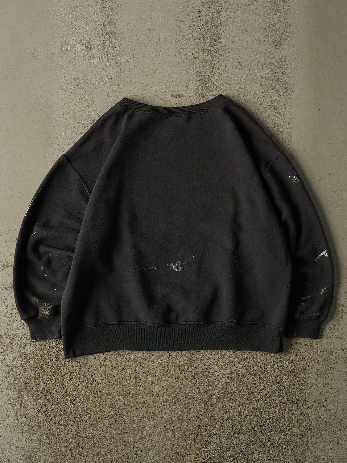 Vintage 90s Sun Faded Black Blank Crewneck (M/L)