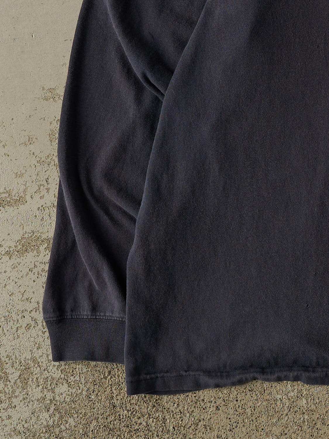 Vintage Y2K Sun Faded Navy Carhartt Quarter Button Ghost Pocket Long Sleeve (XL)