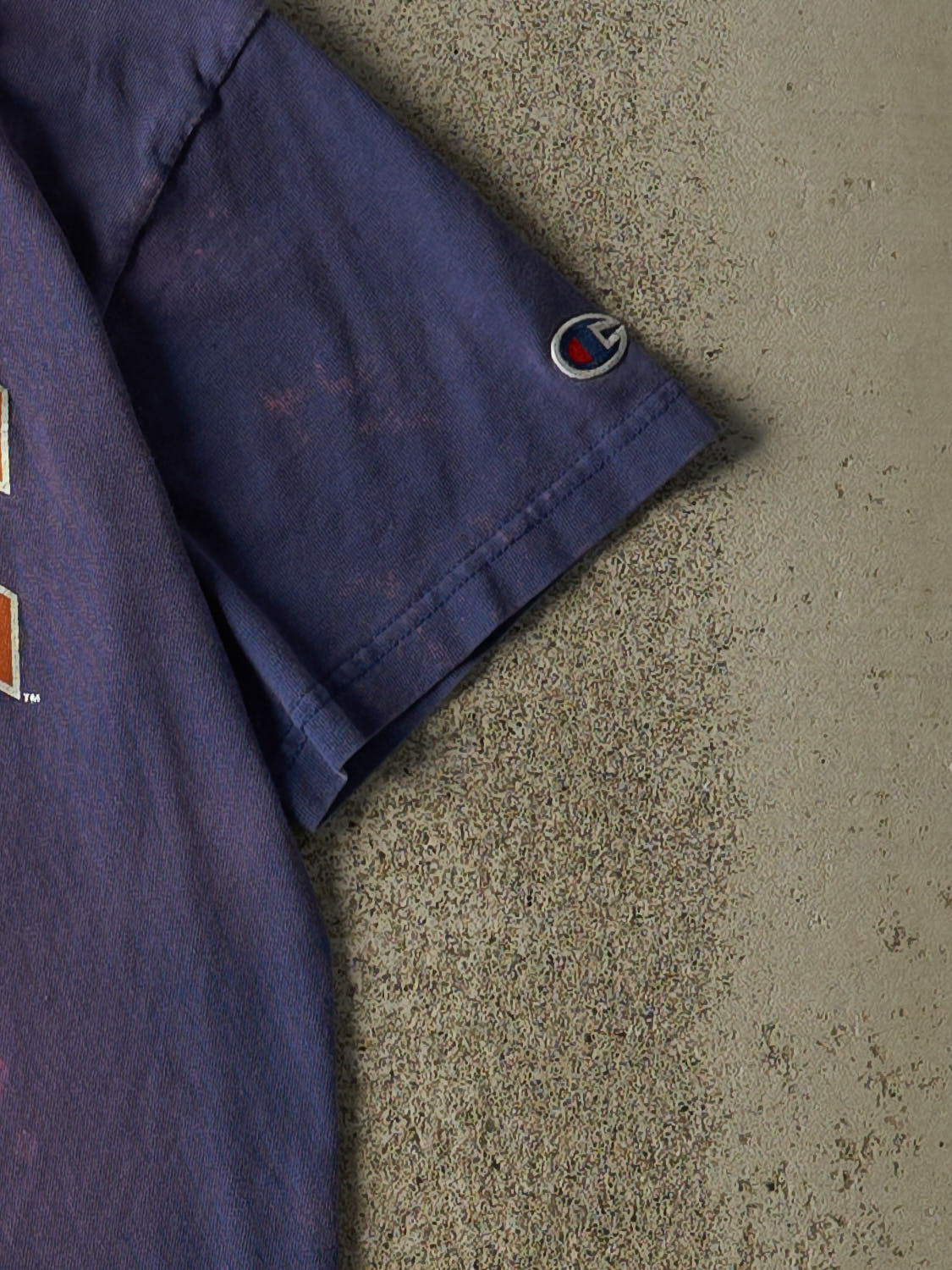 Vintage Y2K Sun Faded Blue UW Platteville Tee (XS/S)