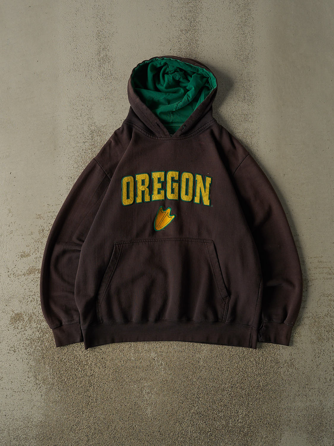 Vintage 90s Sun Faded Black University of Oregon Ducks Hoodie (L)