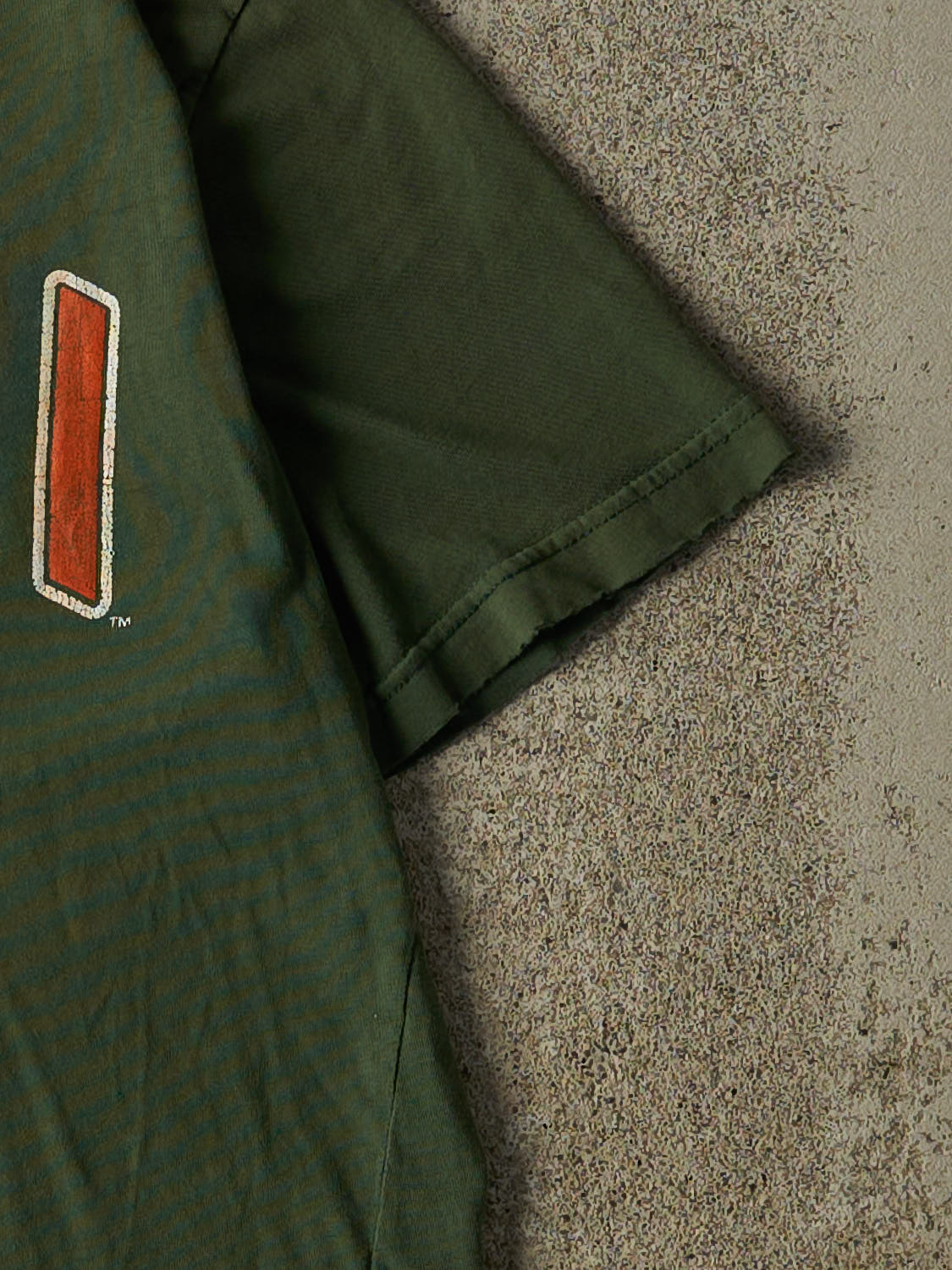 Vintage Y2K Sun Faded Green University of Miami Hurricanes Tee (S/M)