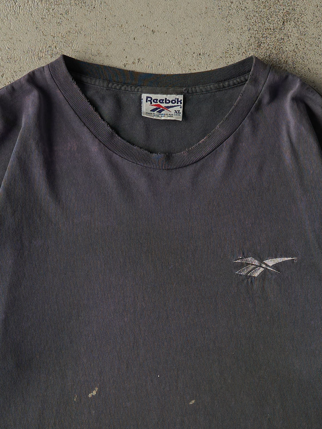 Vintage 90s Sun Faded Green Reebok Embroidered Logo Tee (XL)