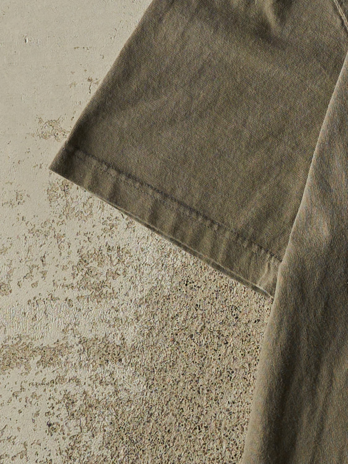 Vintage Y2K Sun Faded Green Carhartt Quarter Button Ghost Pocket Tee (L/XL)