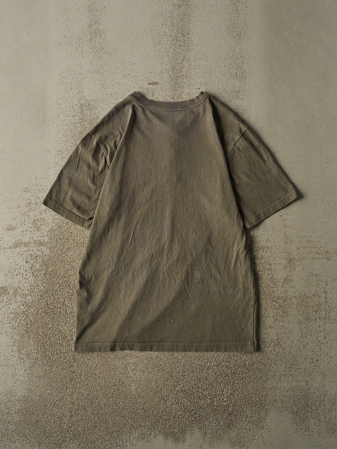 Vintage Y2K Sun Faded Green Carhartt Quarter Button Ghost Pocket Tee (L/XL)