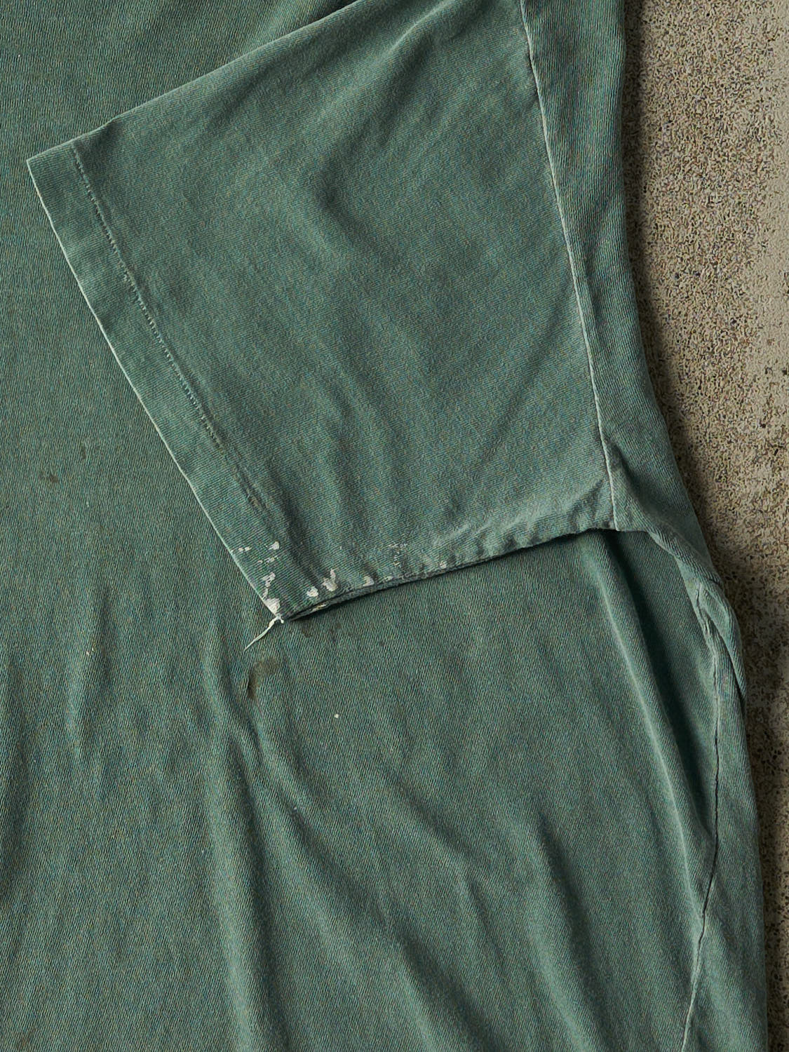 Vintage 90s Sun Faded Green Baddeck Cape Breton Island Single Stitch Tee (XL/XXL)