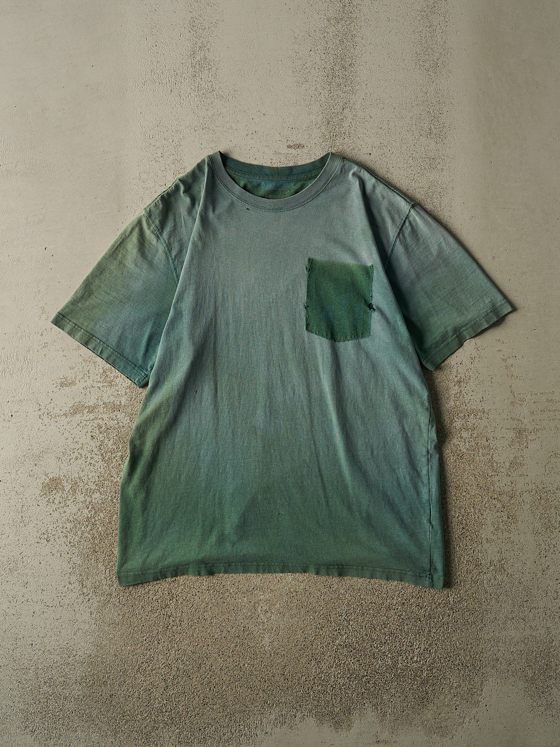 Vintage Y2K Sun Faded Green Carhartt Ghost Pocket Tee (XL)