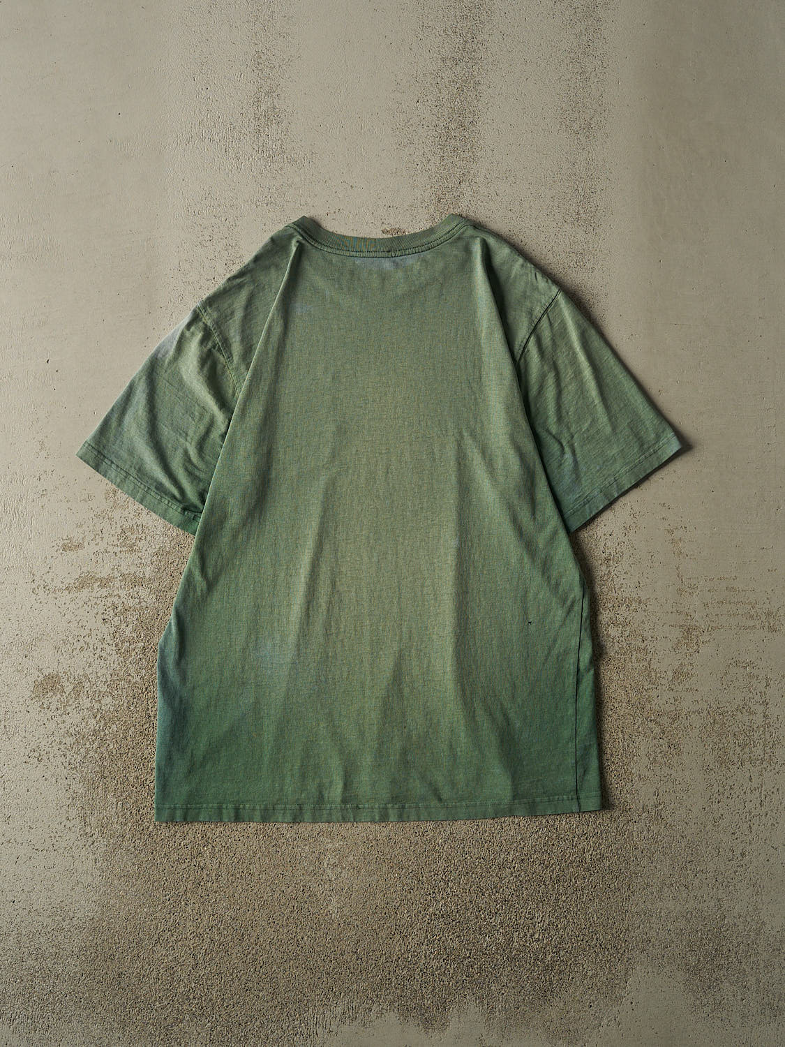 Vintage Y2K Sun Faded Green Carhartt Ghost Pocket Tee (XL)