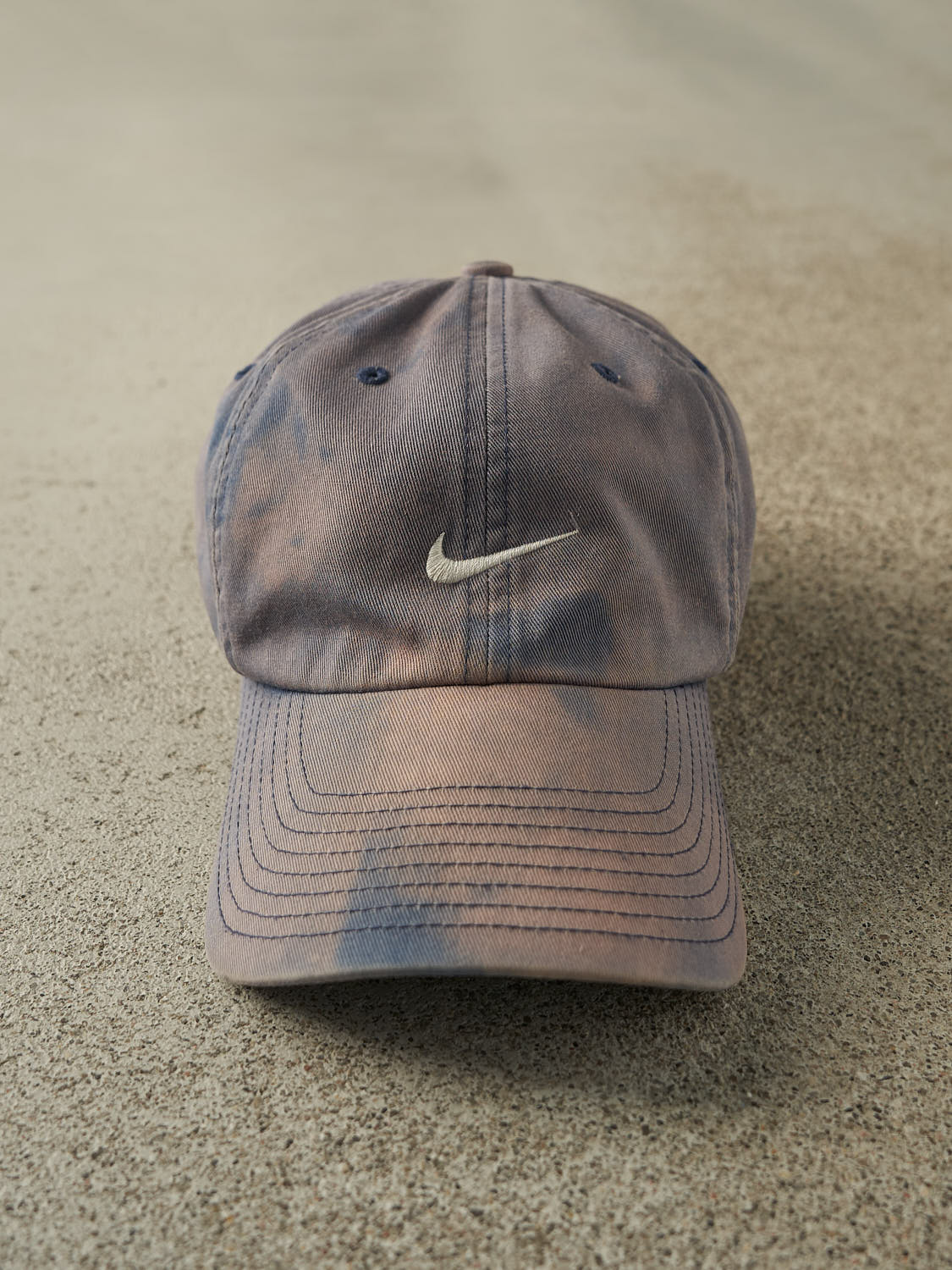 Vintage Y2K Sun Faded Blue Nike Strapback Hat (O/S)