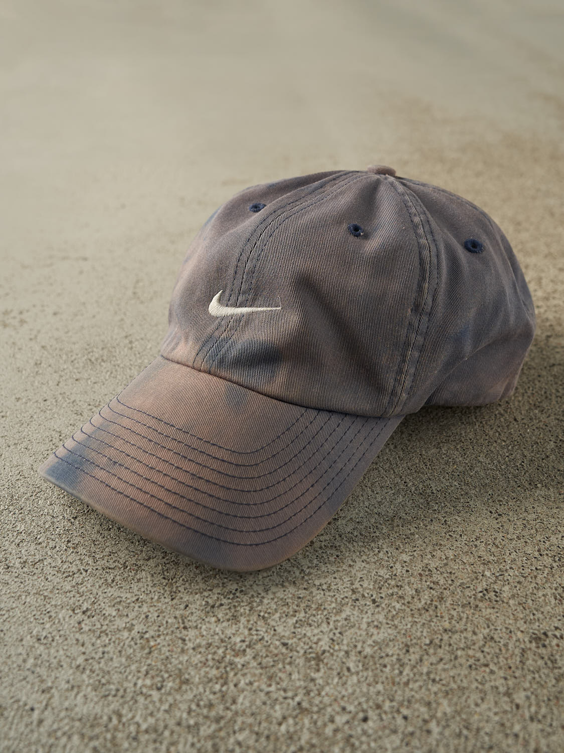 Vintage Y2K Sun Faded Blue Nike Strapback Hat (O/S)