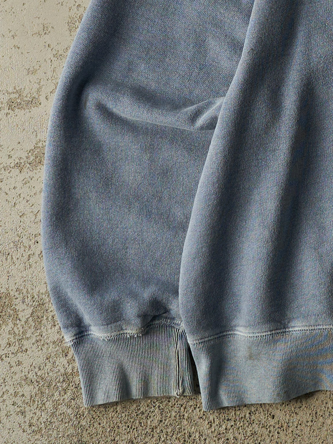 Vintage 90s Washed Blue Non-Fiction Blank Crewneck (XL)