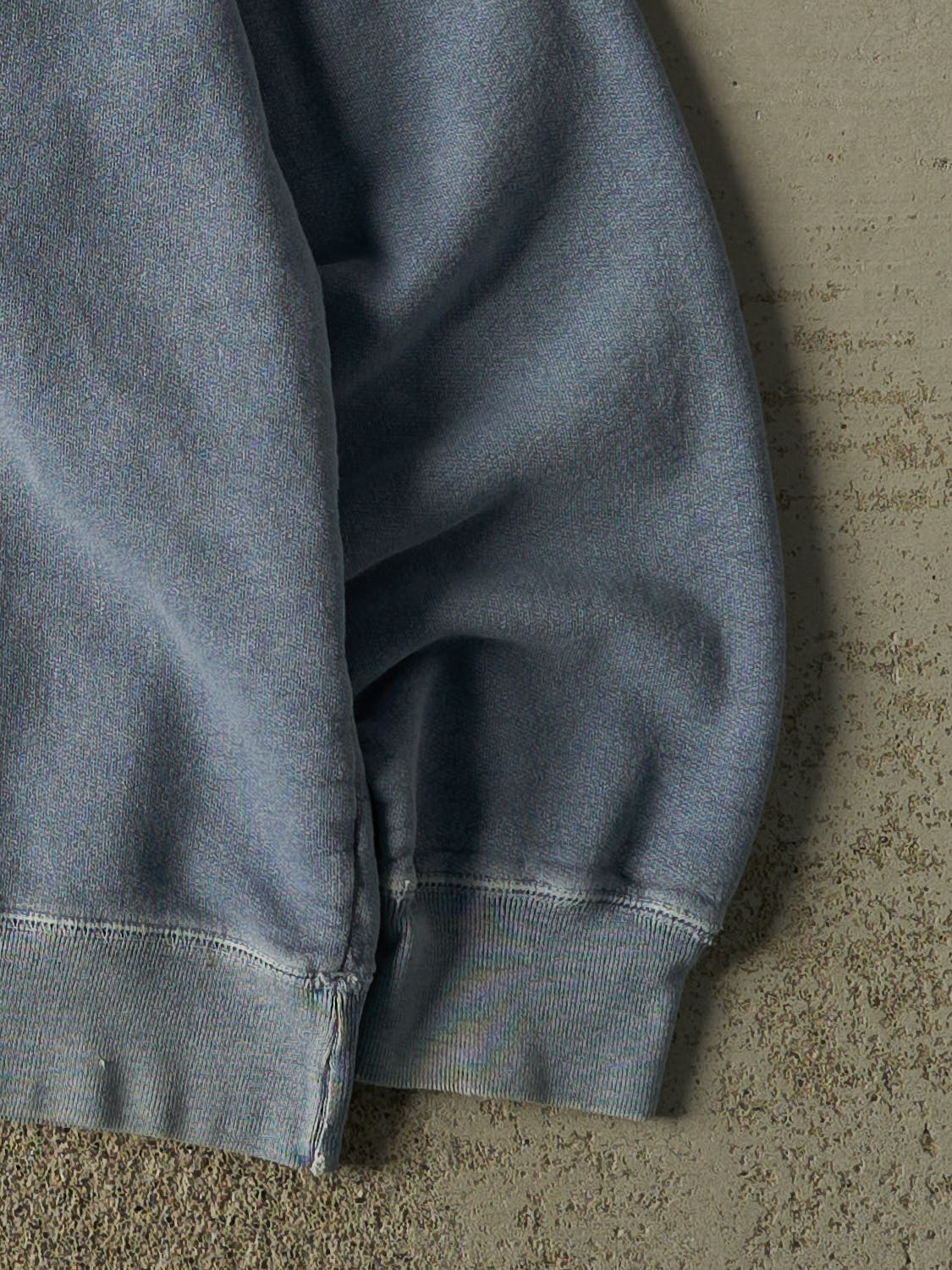 Vintage 90s Washed Blue Non-Fiction Blank Crewneck (XL)
