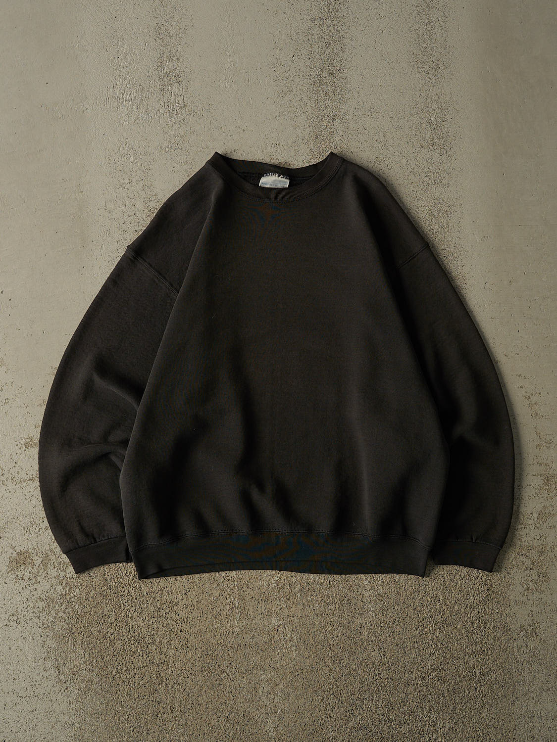 Vintage 90s Sun Faded Black Blank Crewneck (M/L)
