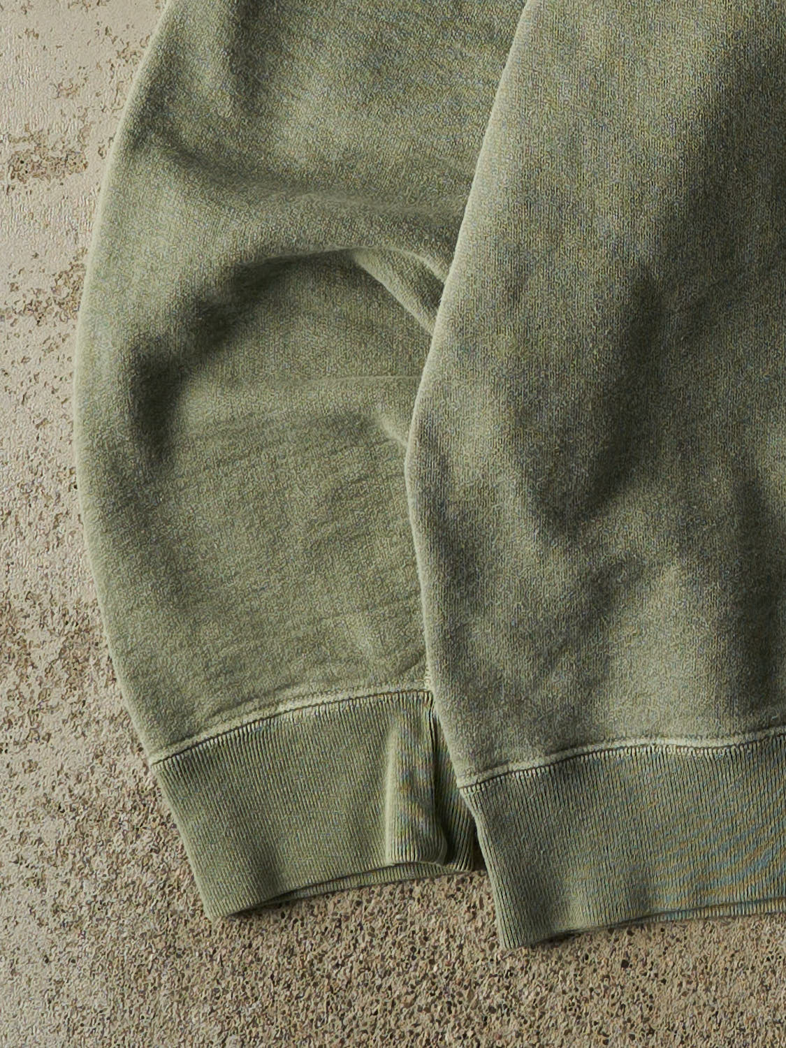 Vintage 90s Washed Green Wind River Quarter Zip Sweater (XL)