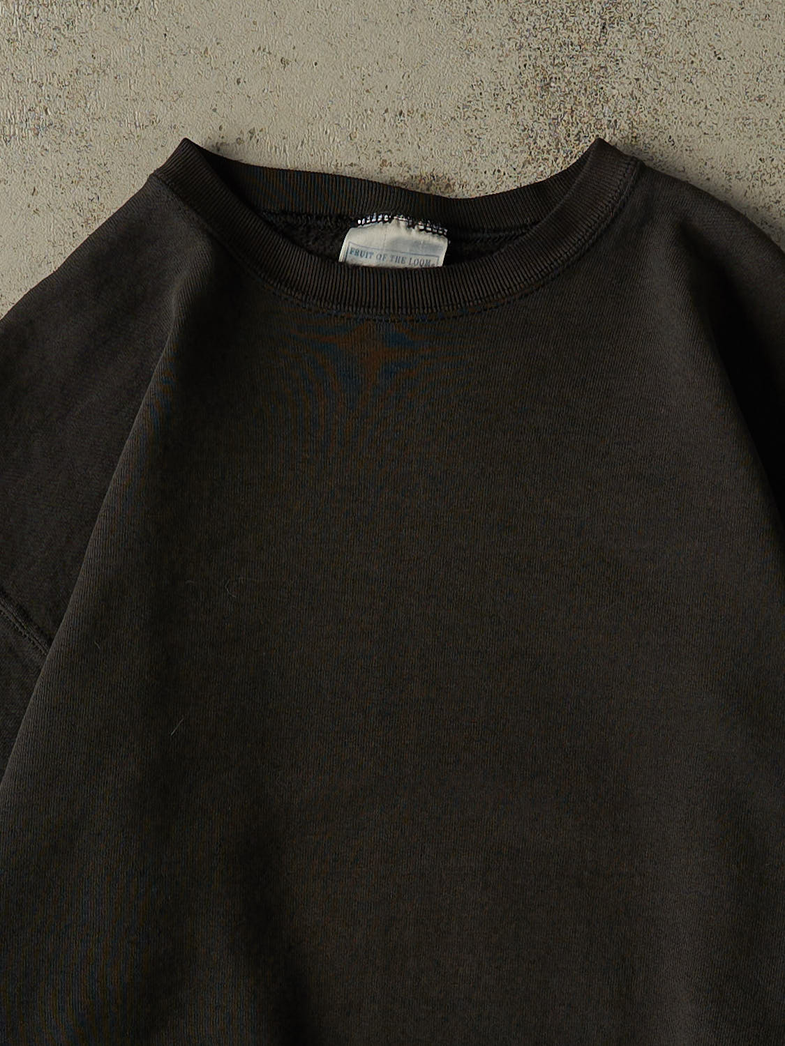 Vintage 90s Sun Faded Black Blank Crewneck (M/L)