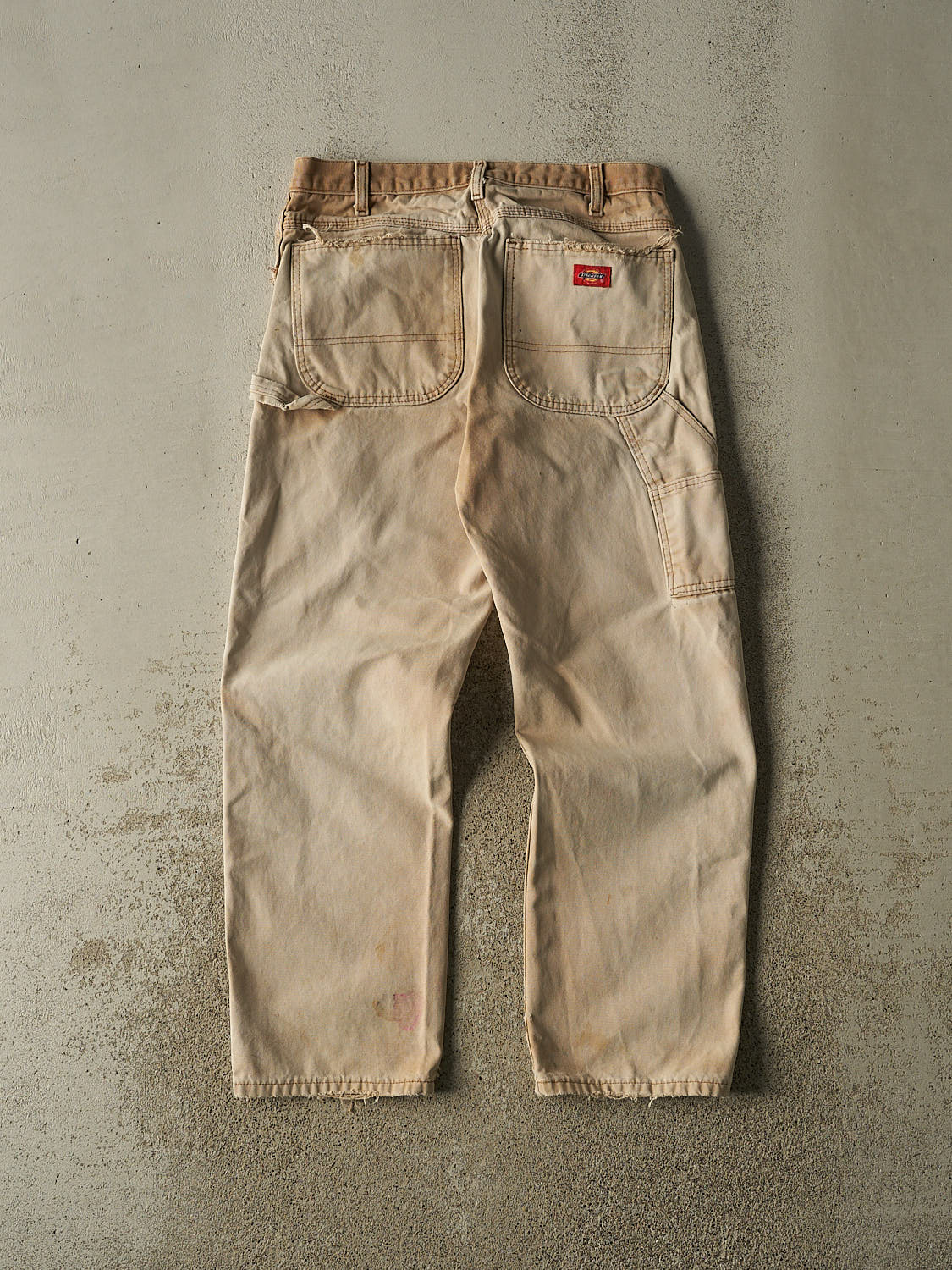 Vintage 90s Beige Dickies Sun Faded Carpenter Pants (31x29)