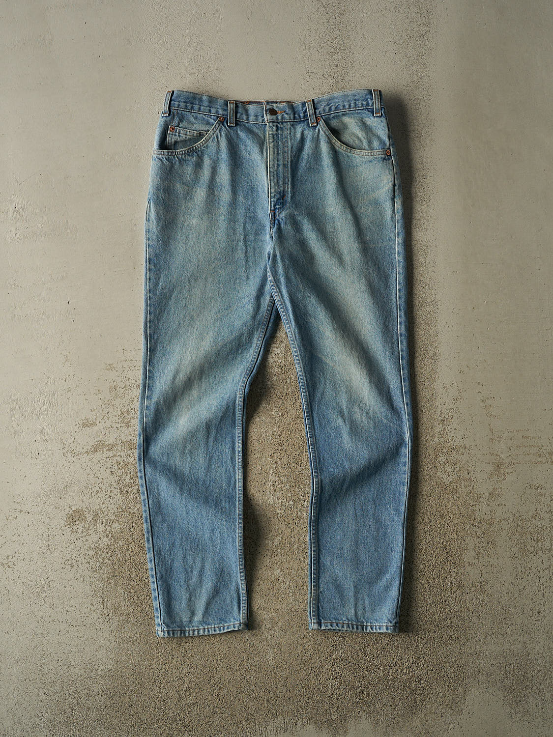 Vintage 80s Light Wash Levi's Orange Tab Jeans (35x32)