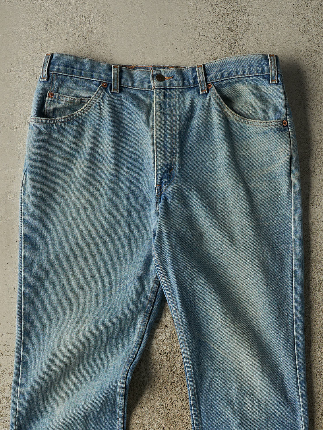 Vintage 80s Light Wash Levi's Orange Tab Jeans (35x32)