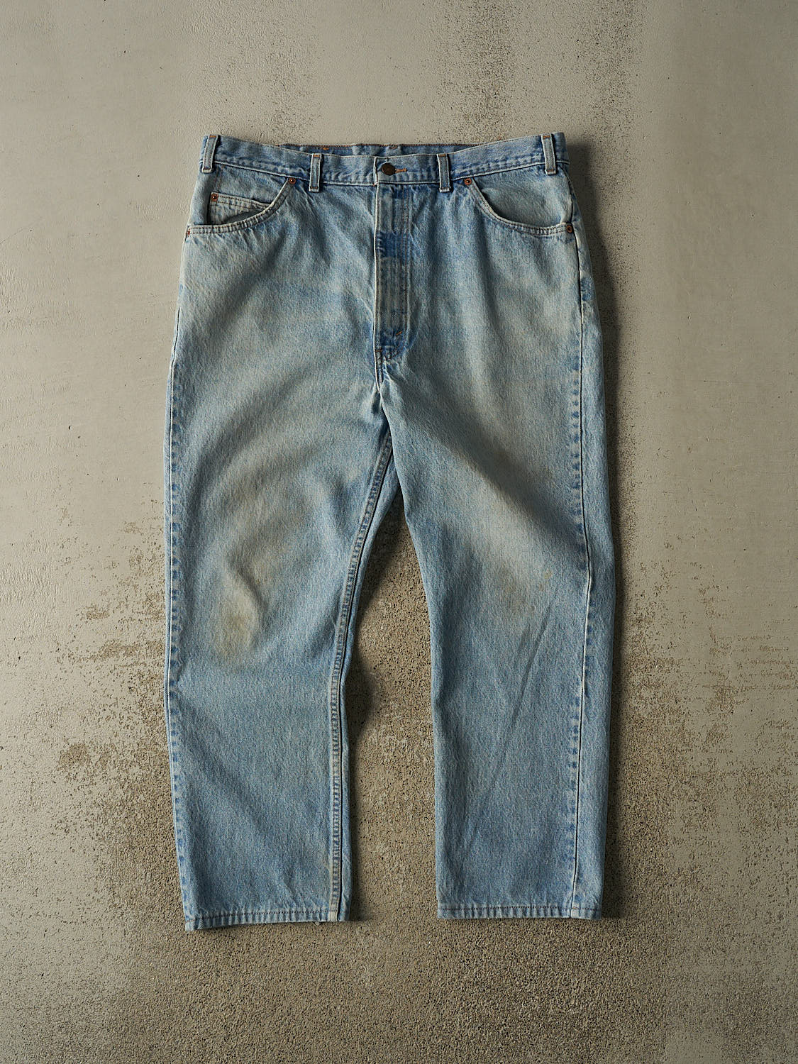 Vintage 80s Light Wash Levi's Orange Tab Jeans (38x28)