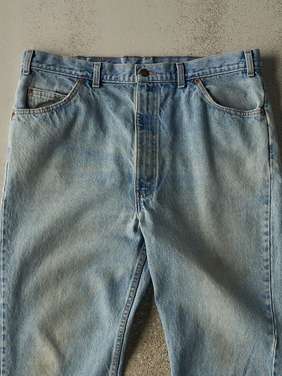 Vintage 80s Light Wash Levi's Orange Tab Jeans (38x28)