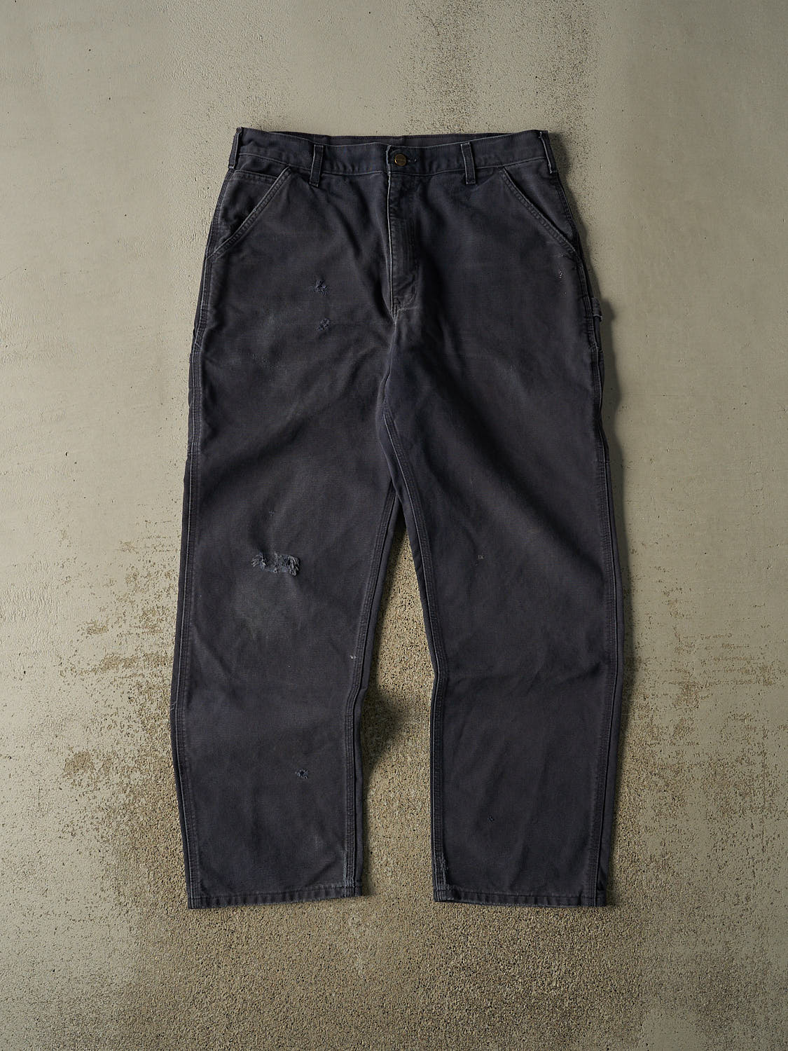 Vintage 90s Navy Blue Carhartt Carpenter Pants (35x31.5)