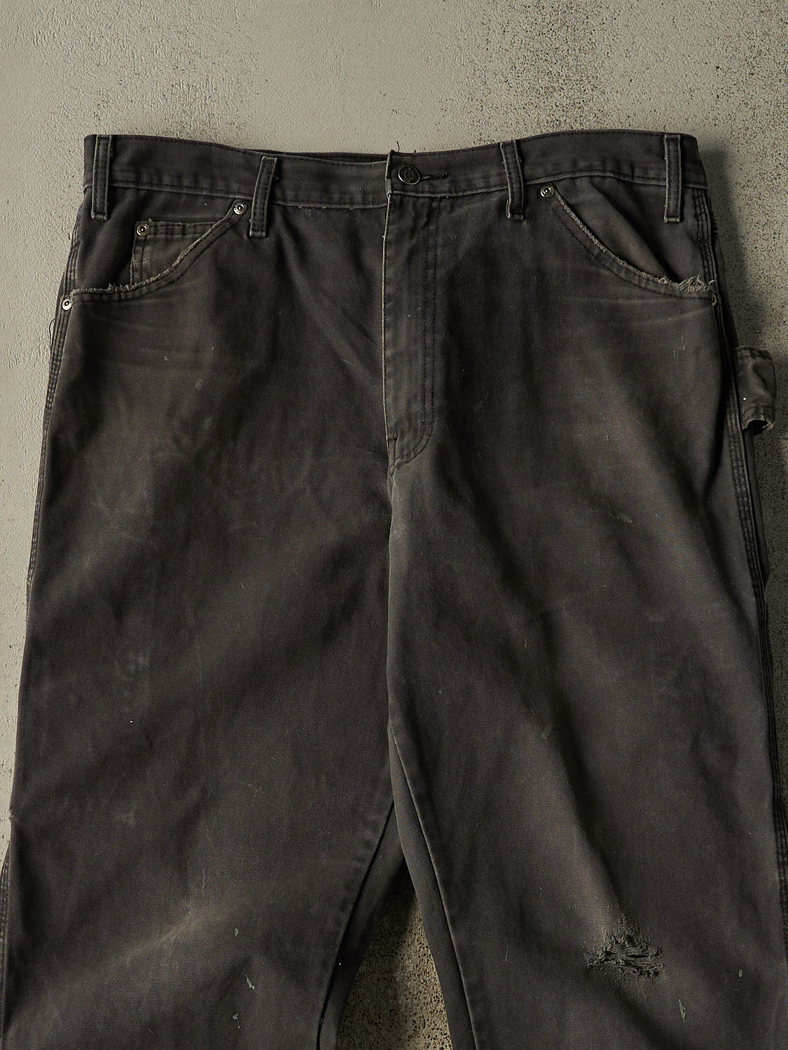 Vintage 90s Faded Black Dickies Carpenter Pants (36x34)