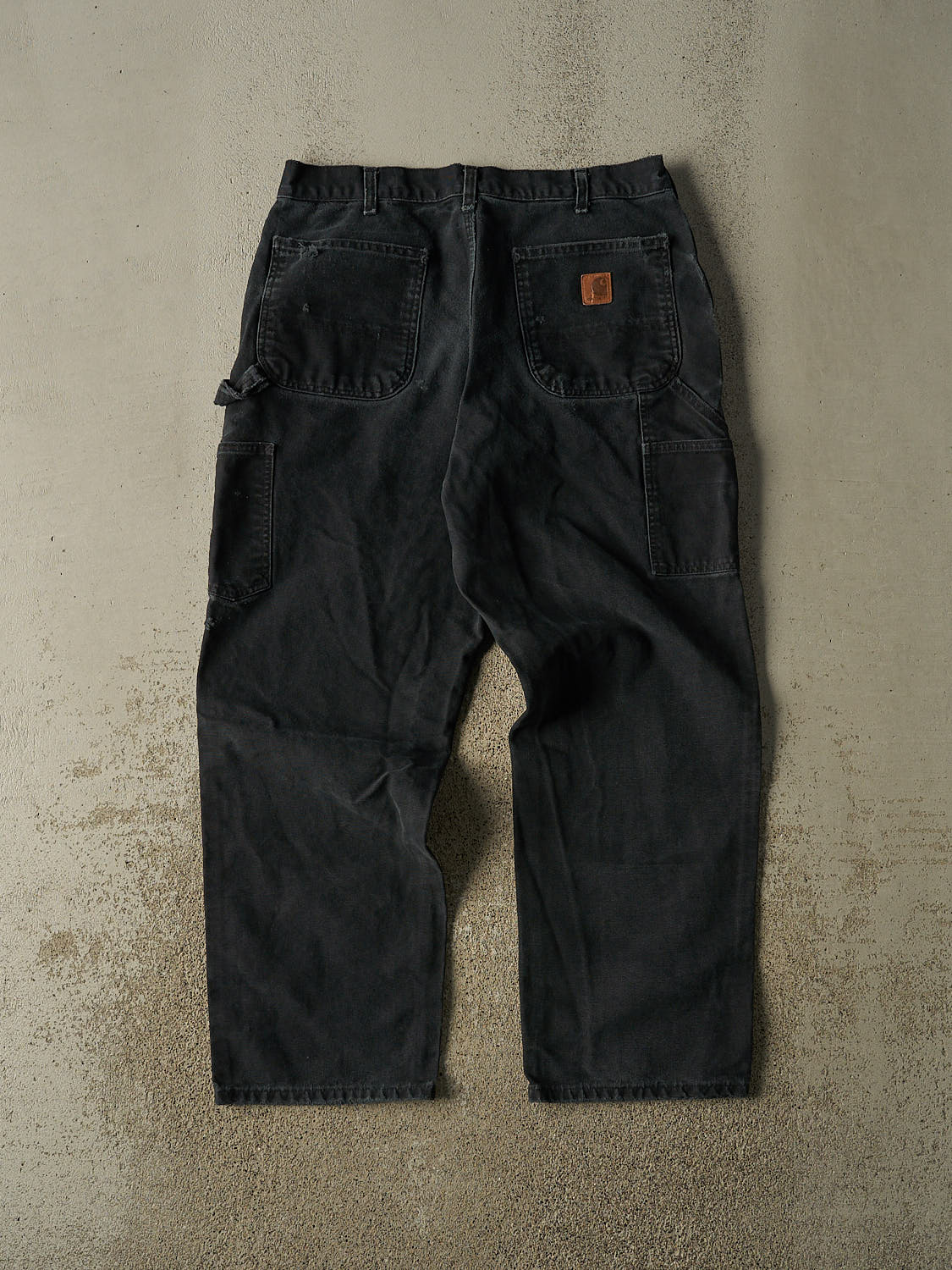 Vintage 90s Faded Black Carhartt Carpenter Pants (33x29)