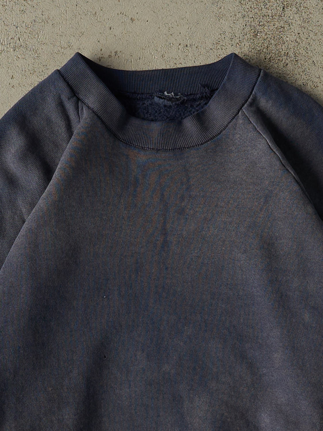 Vintage 80s Sun Faded Navy Blank Crewneck (XS/S)