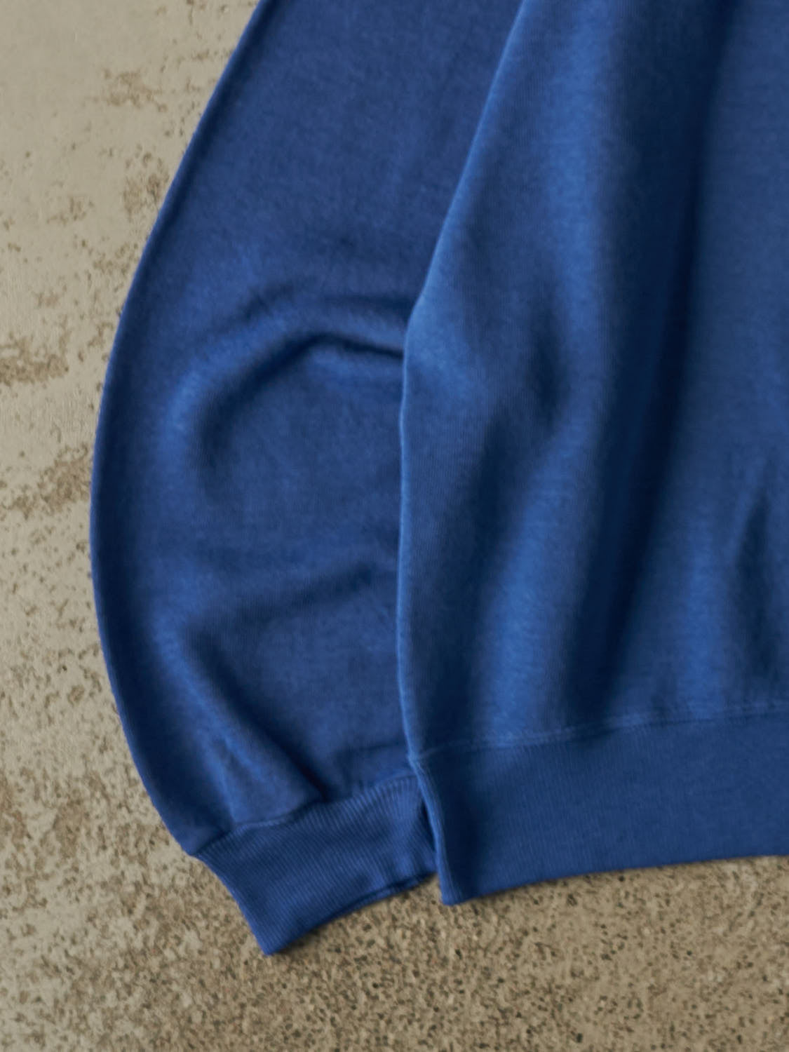 Vintage 90s Sun Faded Blue Russell Athletic Blank Crewneck (M/L)