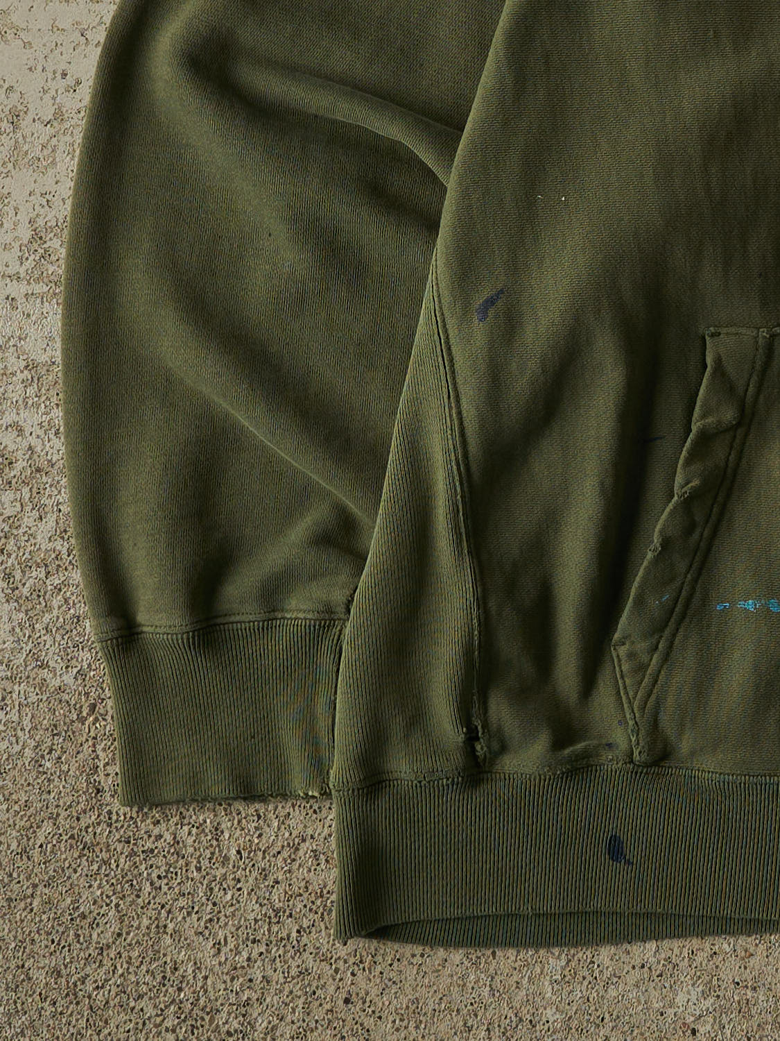 Vintage 90s Sun Faded Green Gap Sport Hoodie (XXL)
