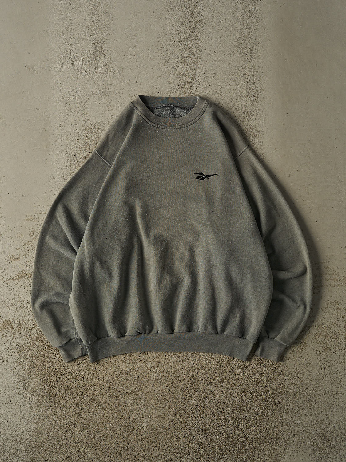 Vintage 90s Sun Faded Green Reebok Embroidered Crewneck (XL)