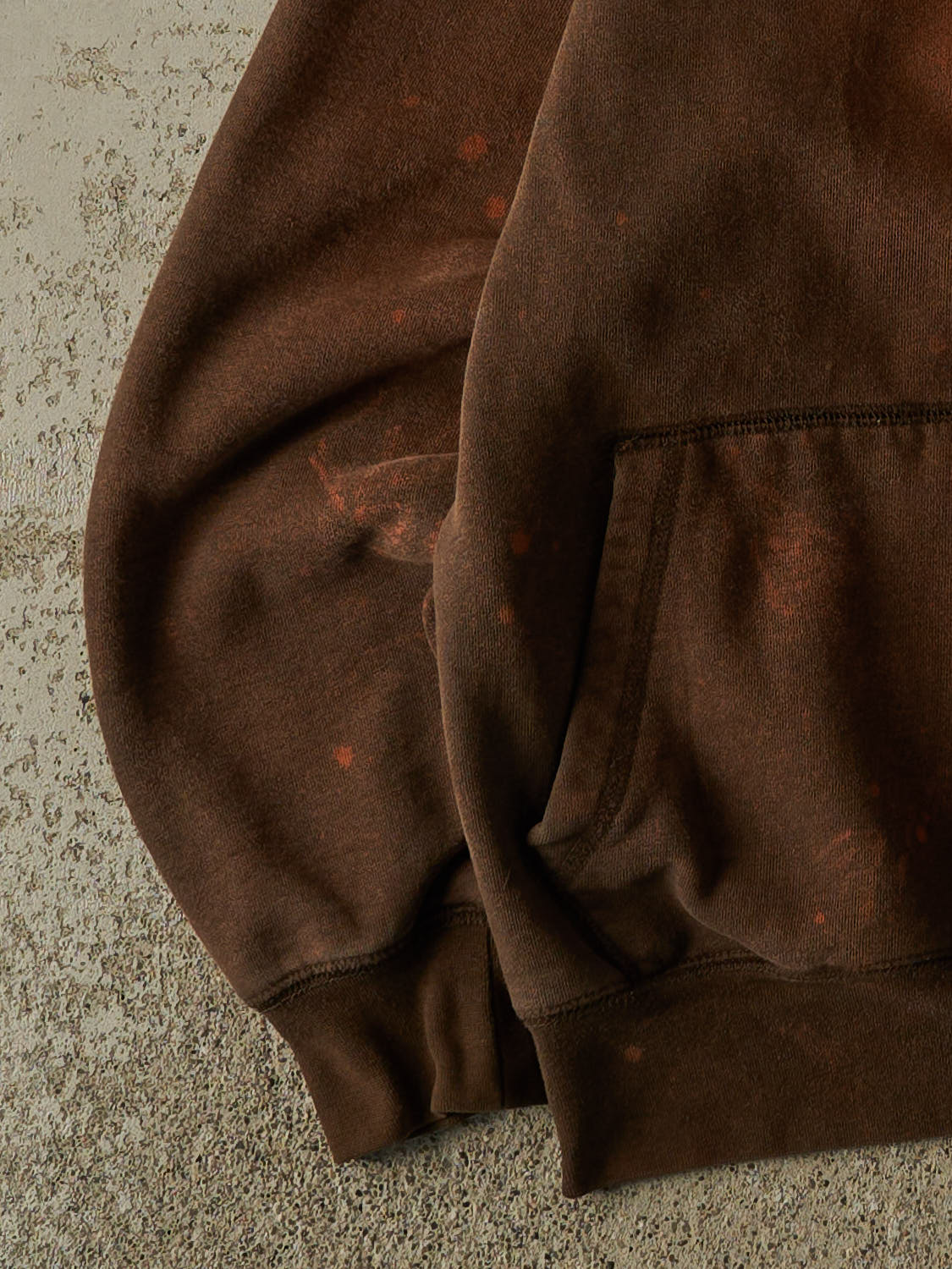 Vintage Y2K Sun Faded Brown Browning Embroidered Ghost Logo Hoodie (S/M)