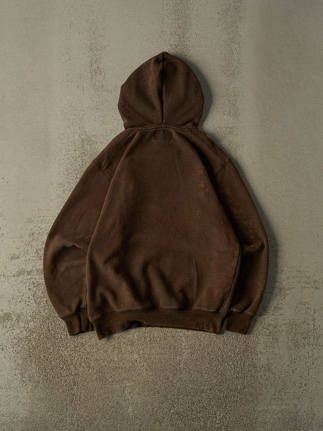 Vintage Y2K Sun Faded Brown Browning Embroidered Ghost Logo Hoodie (S/M)