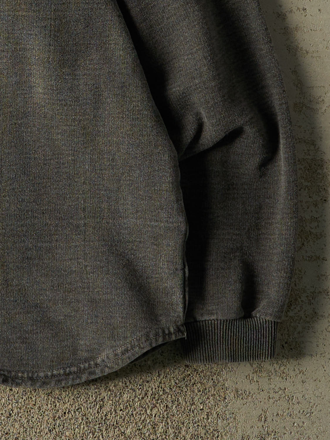 Vintage 90s Washed Grey Blank Quarter Zip (L/XL)