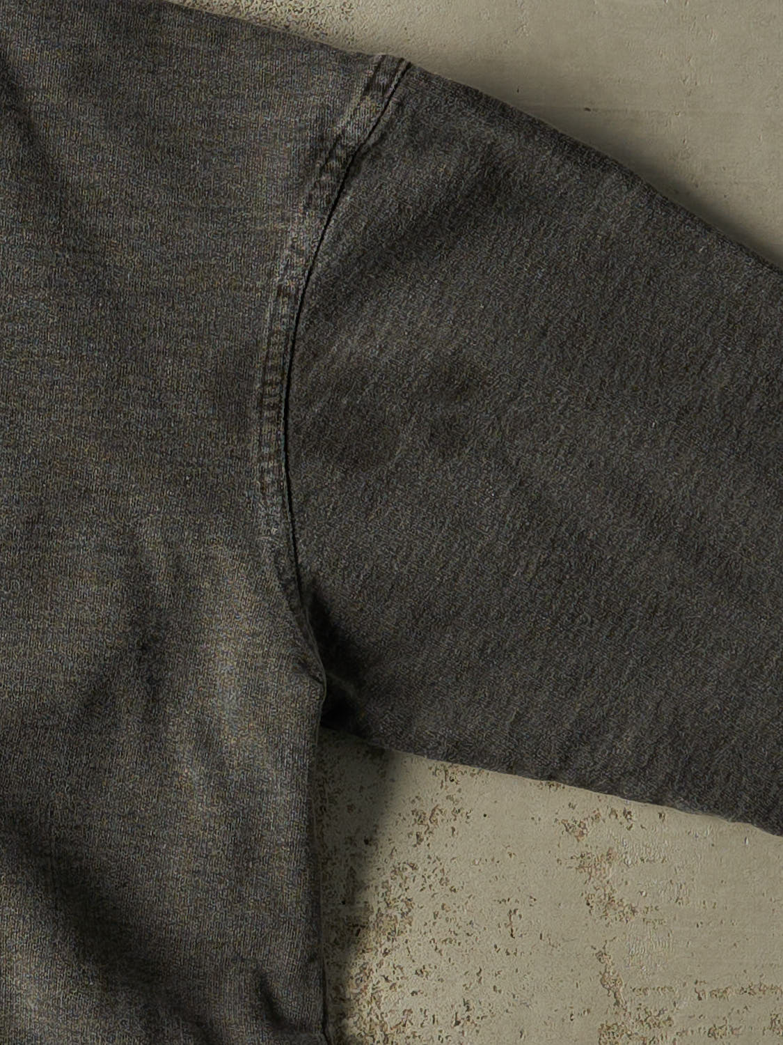 Vintage 90s Washed Grey Blank Quarter Zip (L/XL)