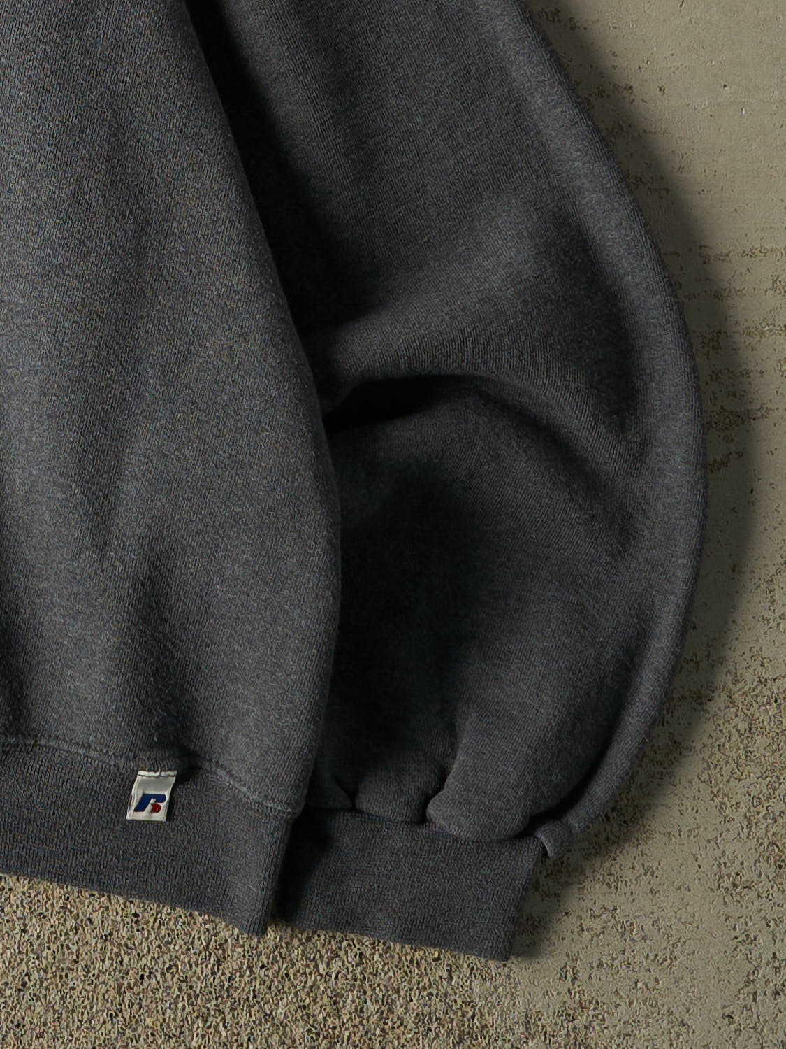 Vintage Y2K Charcoal Grey Russell Athletic Blank Crewneck (M/L)