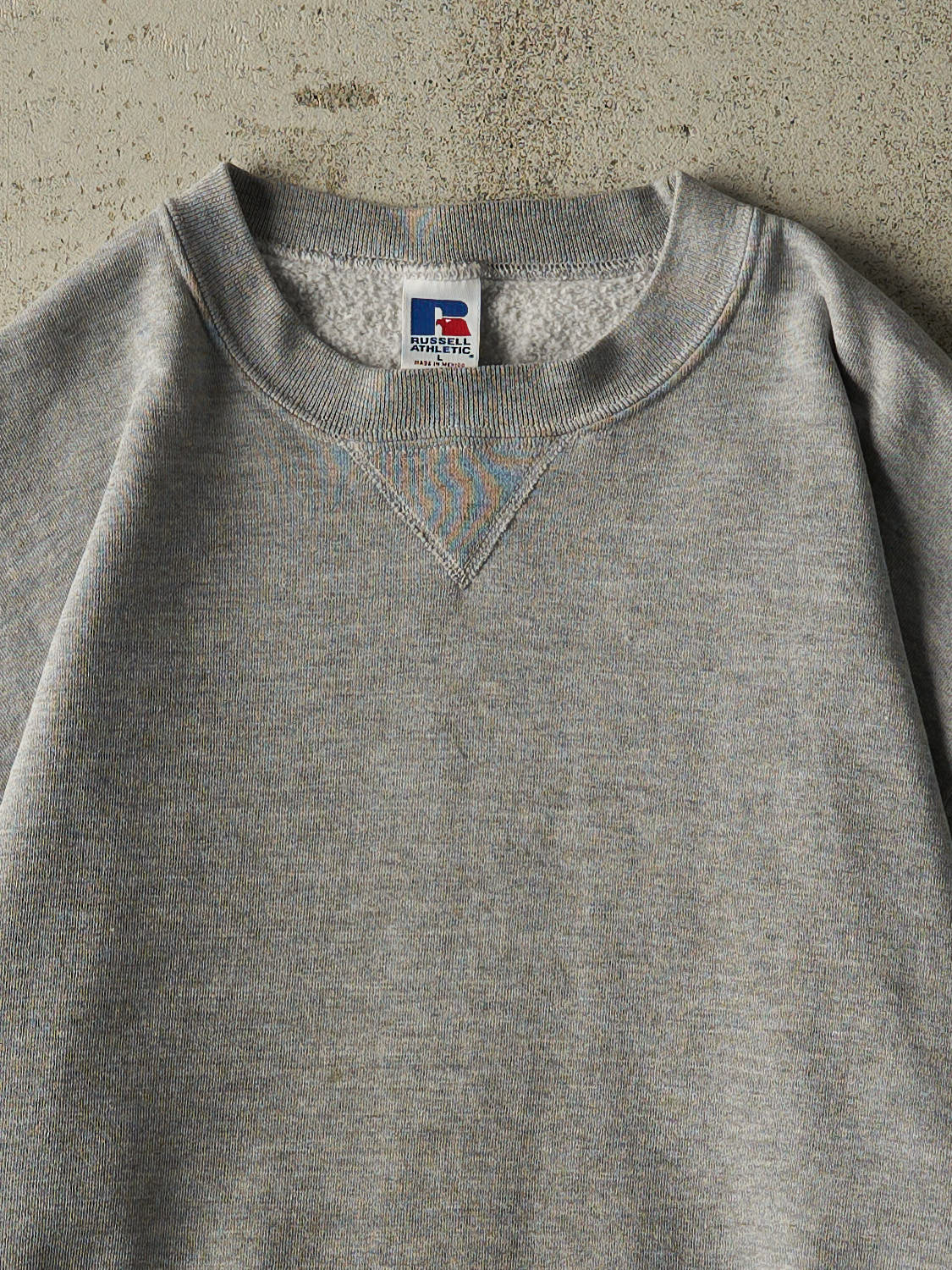 Vintage 90s Grey Russell Athletic Blank Crewneck (L)