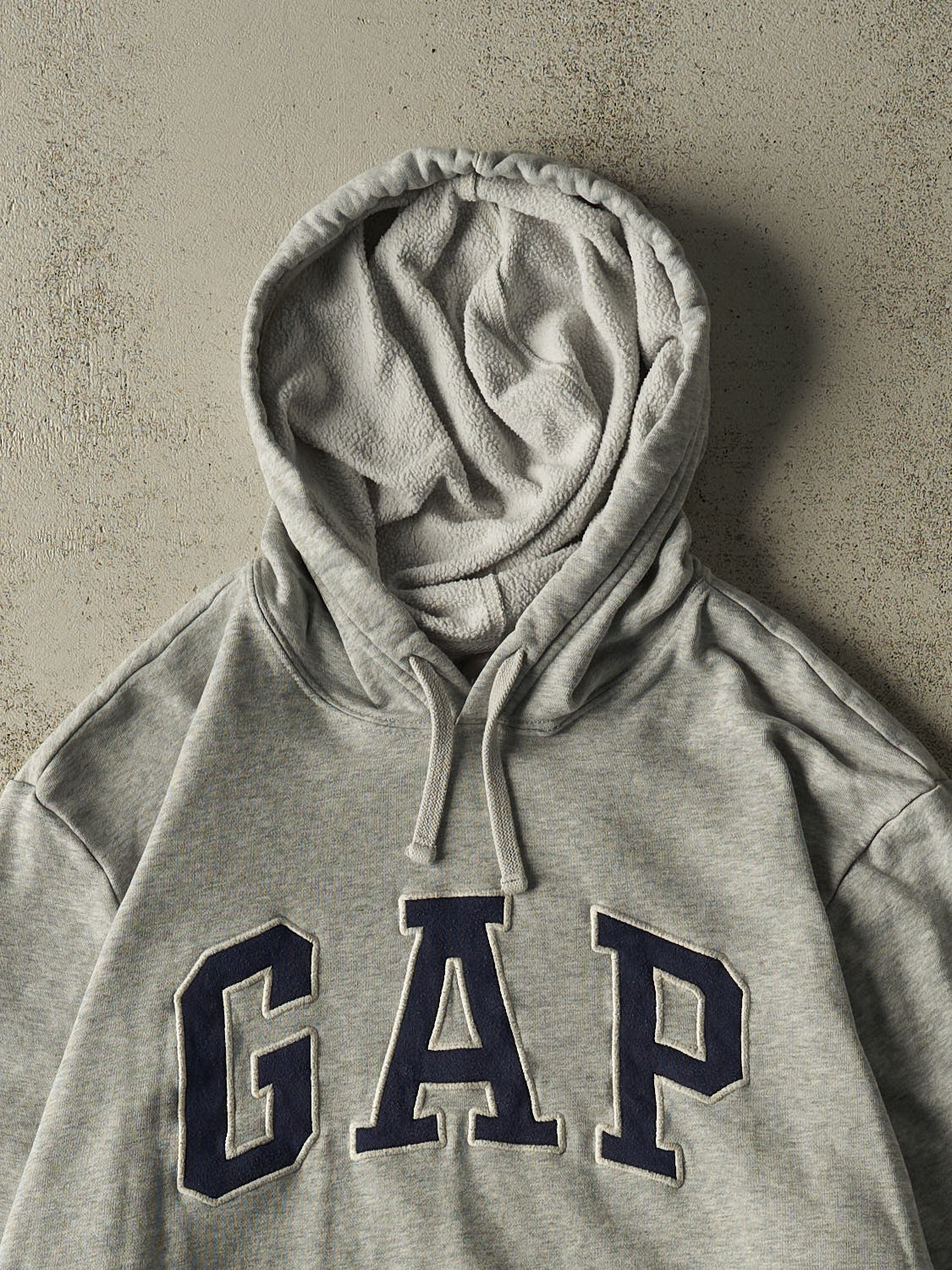 Vintage Y2K Heather Grey Gap Embroidered Hoodie (XL/XXL)