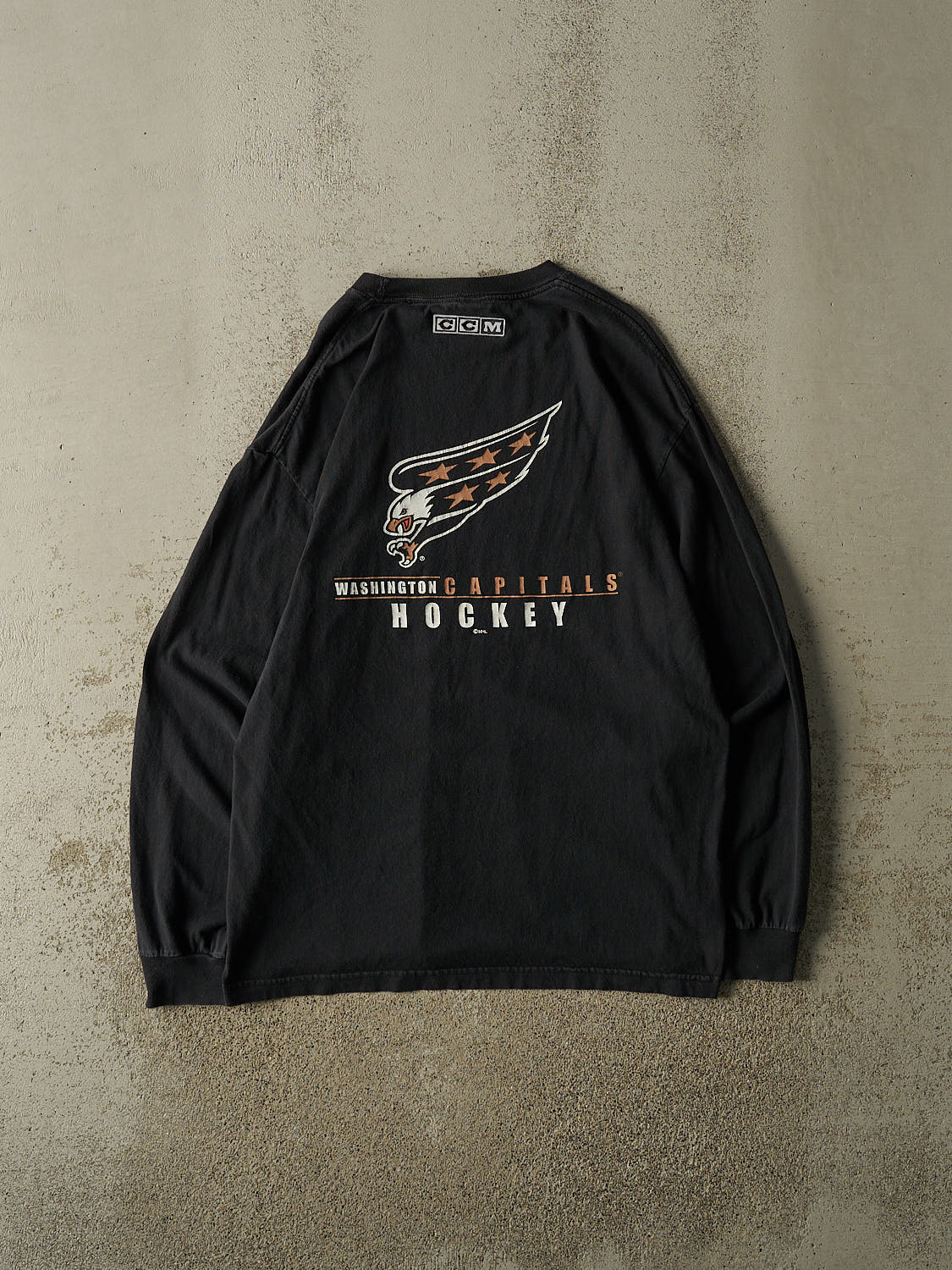 Vintage Y2K Black Washington Capitals Long Sleeve (L/XL)