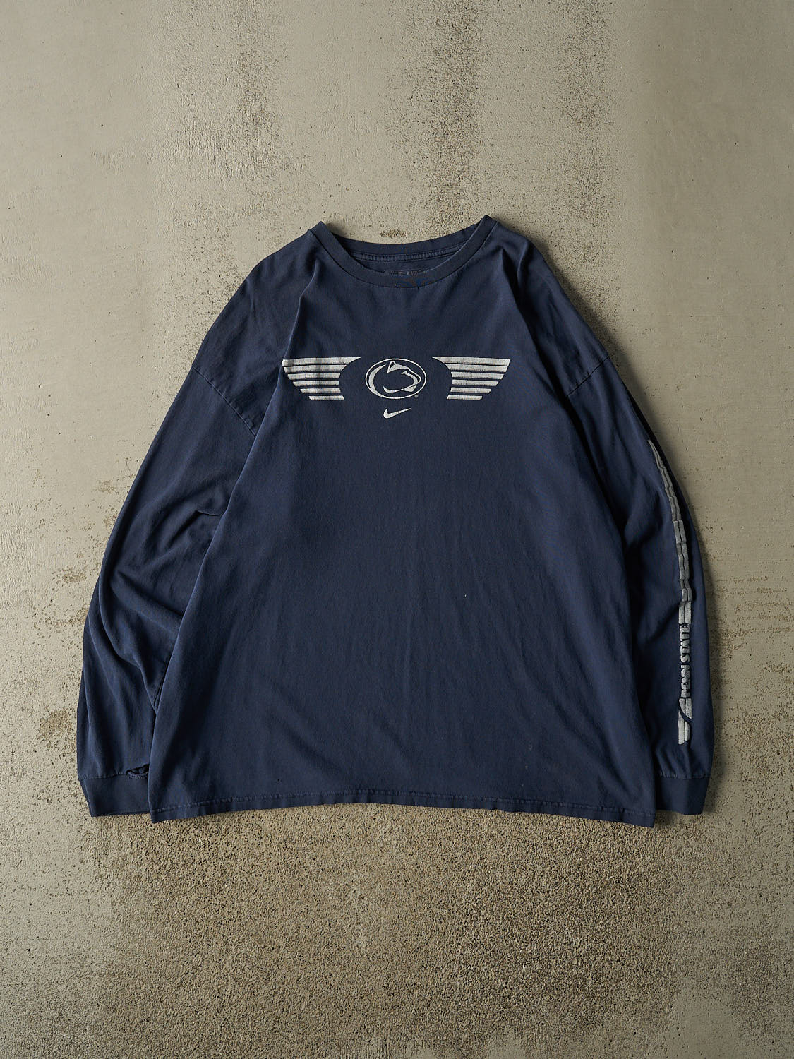 Vintage Y2K Navy Blue Nike Penn State University Long Sleeve (XL/XXL)