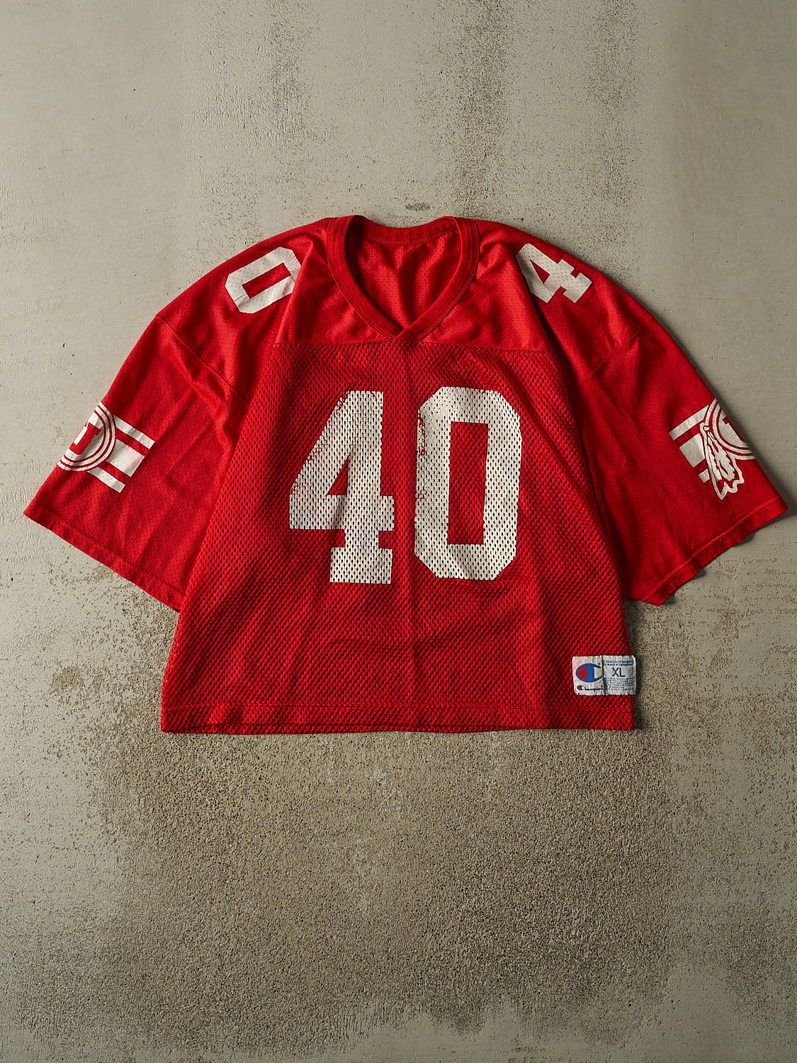 Vintage 90s Red University Of Utah Football Jersey (L/XL)