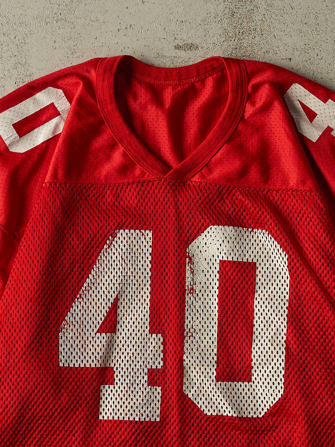 Vintage 90s Red University Of Utah Football Jersey (L/XL)