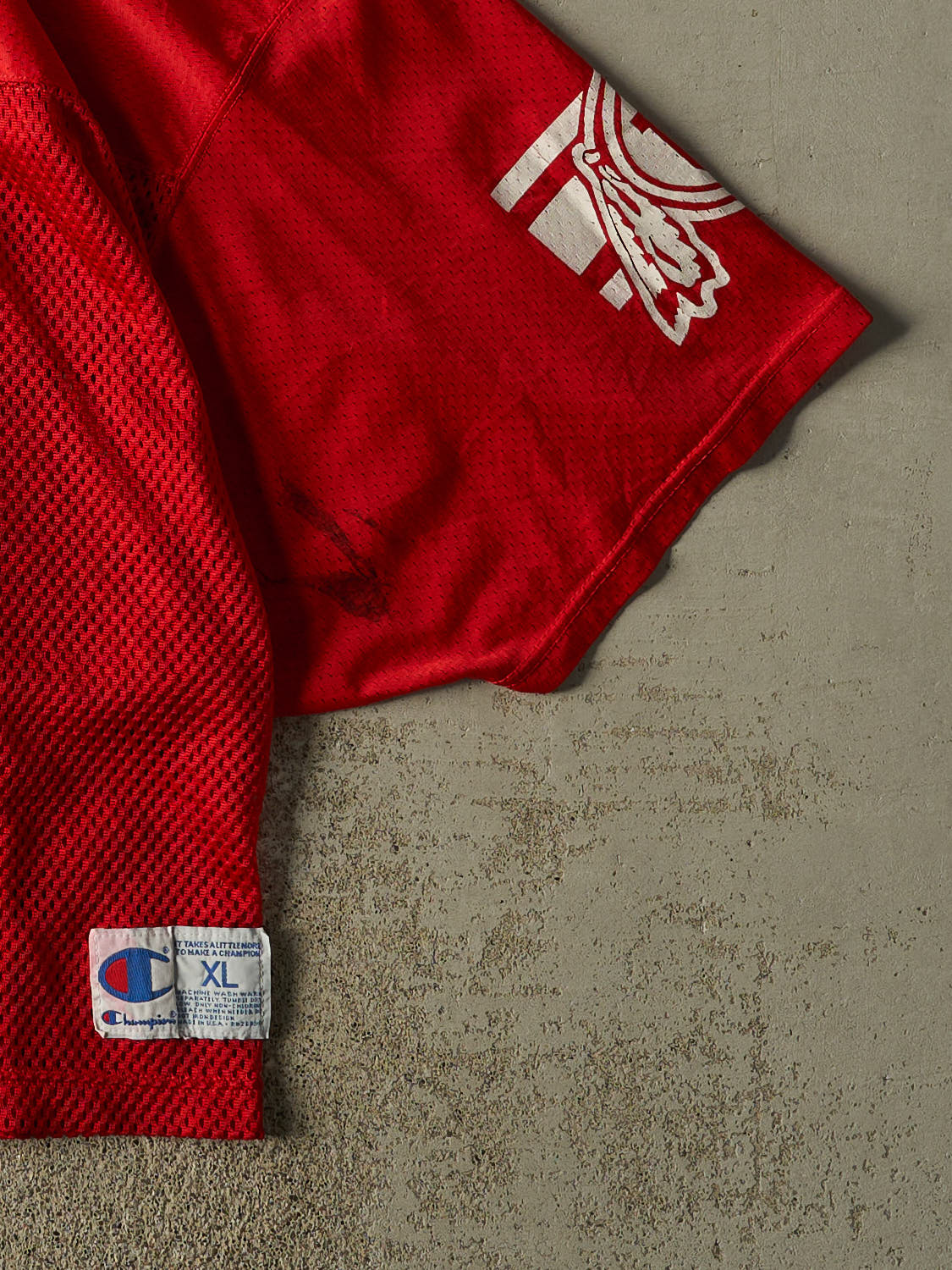 Vintage 90s Red University Of Utah Football Jersey (L/XL)