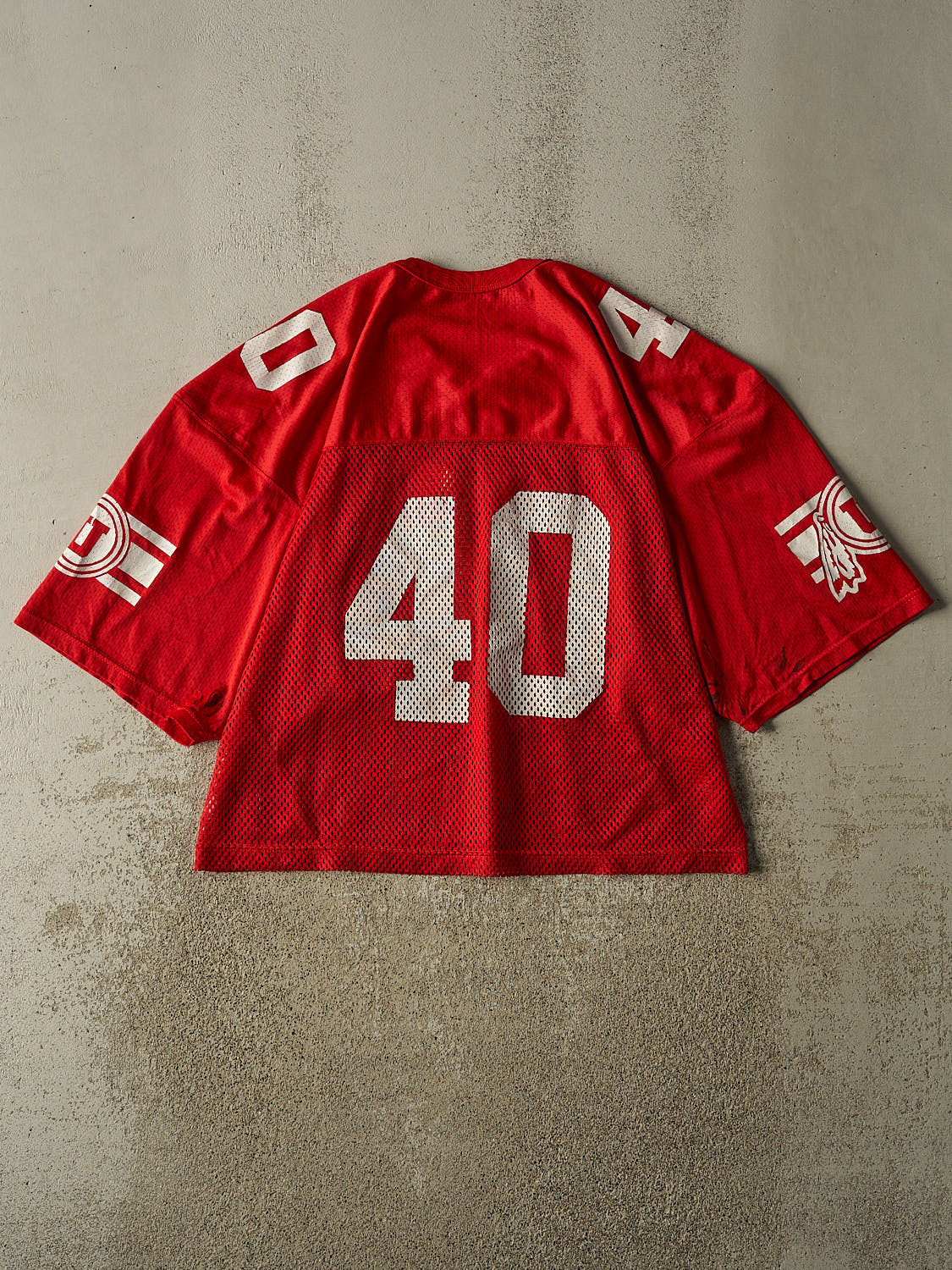 Vintage 90s Red University Of Utah Football Jersey (L/XL)