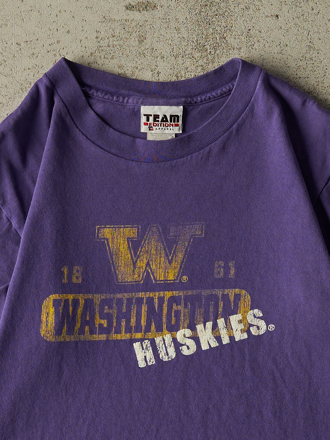 Vintage Y2K Purple University Of Washington Huskies Tee (S/M)